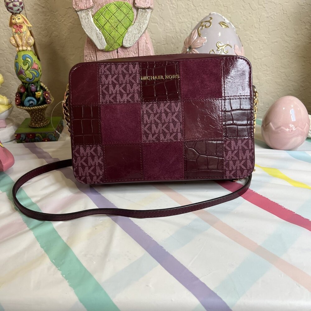 Michael Kors Patchwork Sinclair Signature Dark Be… - image 3